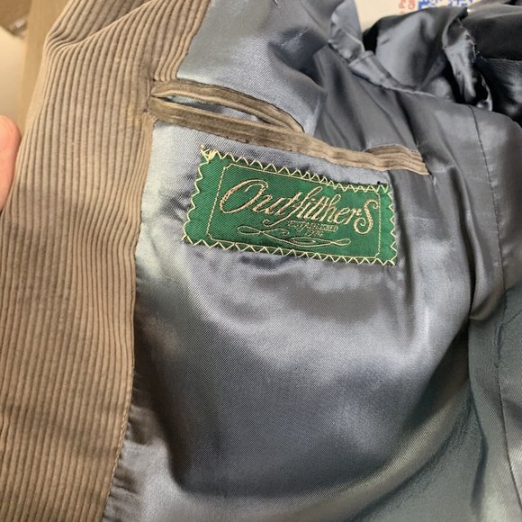 Outfitters Mens Corduroy Blazer 2 Button Sport Coat Envelope Pockets Size M - Picture 10 of 12